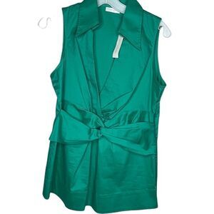 New York & Co. Stretch Top Green Nwt